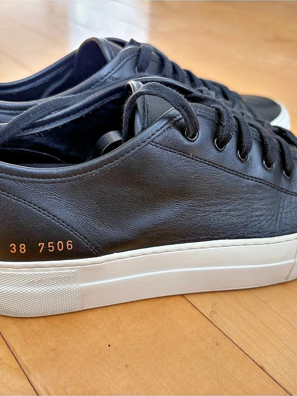 Common Projects Woman Tournament Low Sneakers Black & White EU 38
